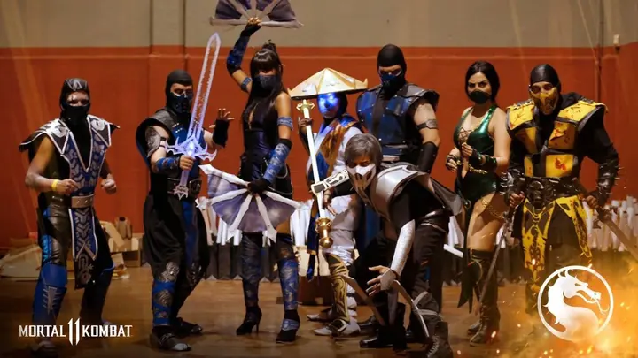 Cosplay de Elenco completo (Mortal Kombat 11)